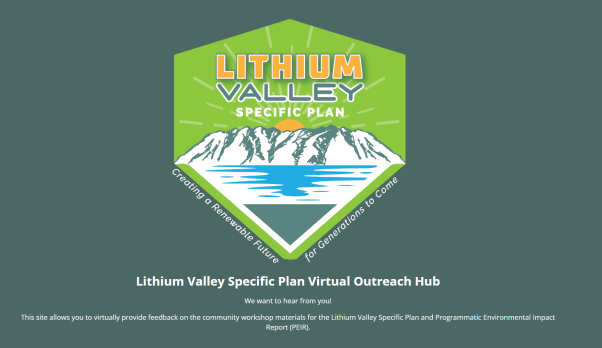 Outreach & Workshops - Lithium Valley